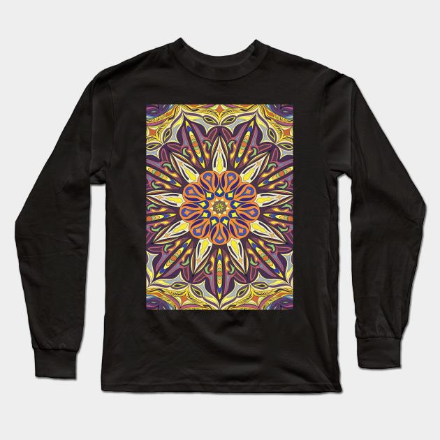 Boho-Chic Gypsy Pattern Long Sleeve T-Shirt by Suprise MF